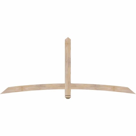 Ekena Millwork Bellingham Smooth Timber Gable Bracket, Douglas Fir, 84"W x 35"H x 3 1/2"D x 3 1/2"F, 10/12 Pitch GBW084X35X0404BEL00SDF